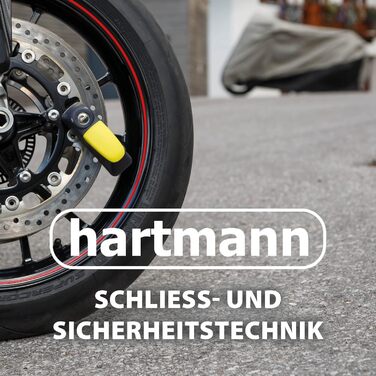 Ланцюговий замок Hartmann 120 см, замок для мотоцикла/велосипеда, захист від свердління та злому, ідеально підходить для використання в дорозі, відповідає найвищим стандартам безпеки, товщина ланцюга 9,5 мм