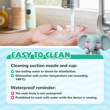 Дитячий назальний аспіратор, електричний автоматичний відсмоктувач для відрізання слизу Booger Sucker зі світлом і музикою, засіб