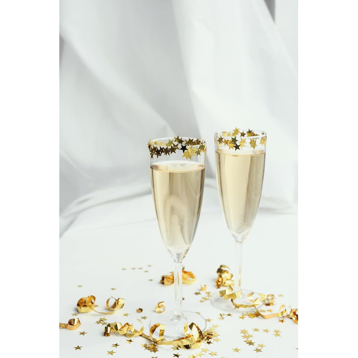 Пластикові келихи для шампанського Elsjoy 12 шт. , 170 мл небиткі келихи для шампанського, келихи для шампанського на ніжці, багат