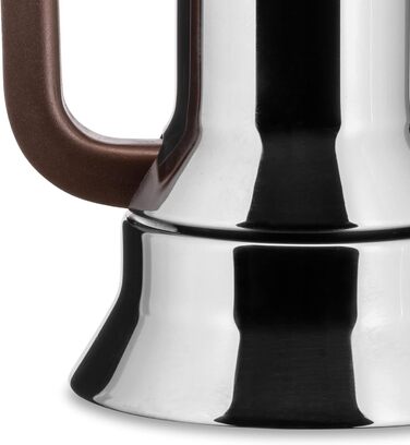 Еспресо-машина Alessi 9090/6 6 чашок для індукції, нержавіюча сталь, срібло, 15.5 x 13.5 x 27 см 15.5 x 13.5 x 27 см Single