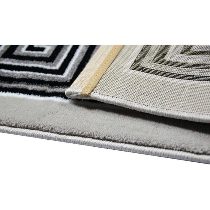 Дизайнерський килим versage візерунок сірий чорний розмір 200 x 290 см