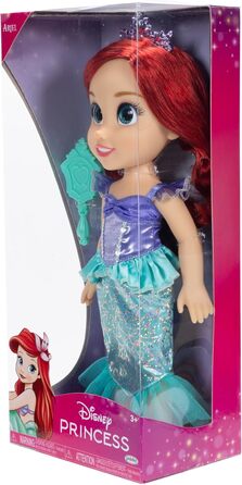 Лялька Дісней Принцеса Аріель 35 см, світловідбиваючі блискітки, рухливі суглоби, знімний наряд, туфлі, діадема, довге руде волосс