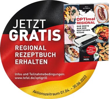 Контактний гриль Tefal OptiGrill для закусок та випічки GC7148 2 000 Вт Автоматична індикація готовності 6 попередньо встановлених програм в т.ч. насадка для перекусів для піци, лазаньї чорний