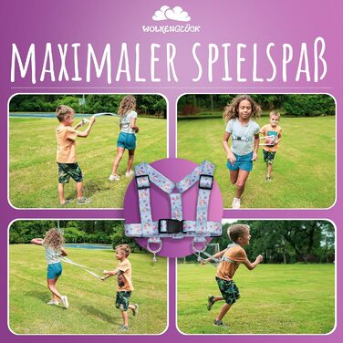 Дитяча повідка для коня світло-блакитний WOLKENGLÜCK