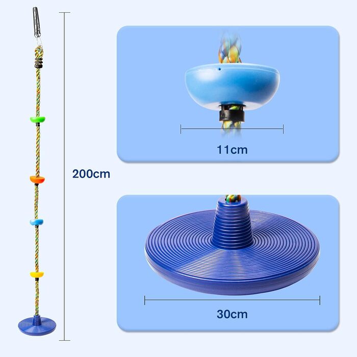 Лазіння мотузкові гойдалки дерево дитячі гойдалки з платформою і диск гойдалки сидіння набір ігровий набір аксесуари (лазіння моту