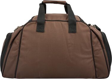 Сумка для пікніка anndora з відділенням-холодильником, коричнева з синіми колами, 29 предметів, 4 особи, 3655 Коричнева з різнокольоровими колами