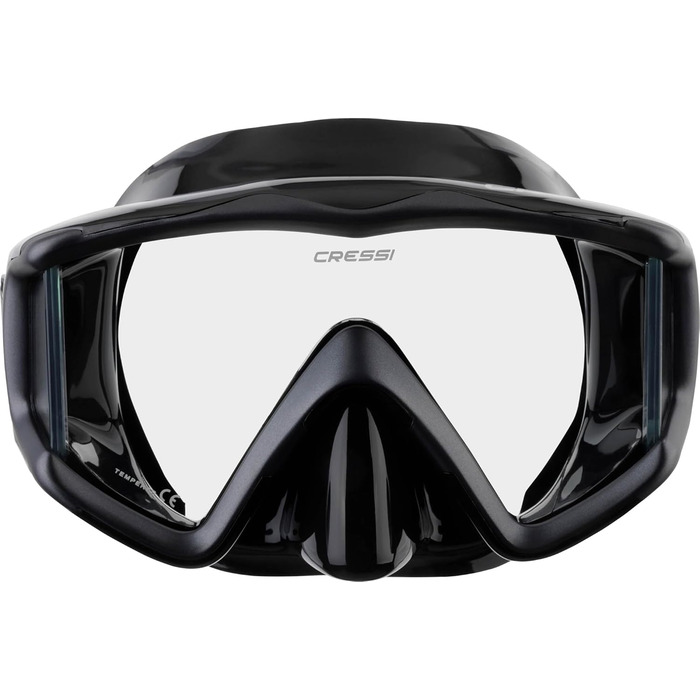 Комплект маски Liberty Triside та трубки Epsilon Dry для підводного плавання та дайвінгу, один розмір, унісекс, чорний/графітовий