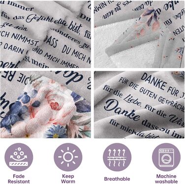 Подарунок на день народження бабусі, персоналізована суперм&39яка фланелева ковдра, подарунок на день народження бабусі 157 * 132 см