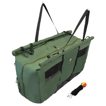 Стропа для зважування XXL Включає засіб для підтримки плавучості, 10-метрову мотузку з маркерним буєм Сумка для зважування Стропа для обважнювачів Сумка для коропа