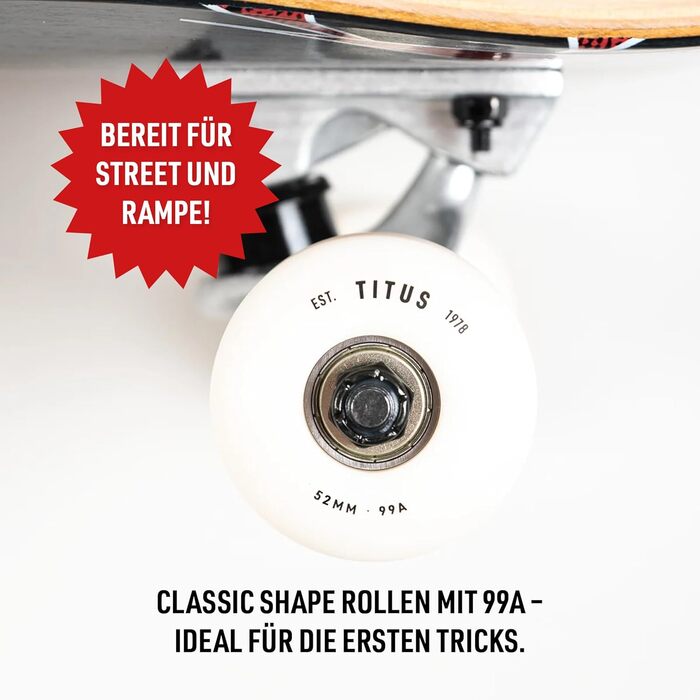 Комплектний скейтборд Скейтборд для дорослих, підлітків та дітей від 9 років, для початківців та досвідчених райдерів, потрійний класичний логотип, чорний колір, 7.75&39