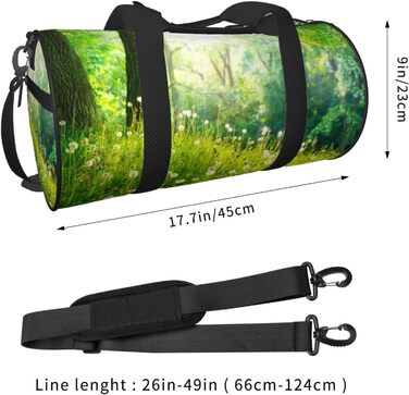 Спортивна сумка-мішок для подорожей та пляжу, з весняним природним принтом Краєвид, чорна, універсальний розмір, дорожня сумка
