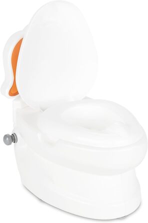 Горщик для дітей від 18 місяців Дитячий туалет білий з мотивом собаки зі знімним горщиком Дитячий туалет зі звуком змиву Дитячий г