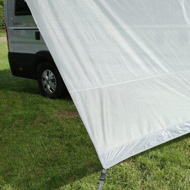 Ваш комплект бічних блокувальників GEAR Capri - 2-кратна вітропроникна боковина для тенту, захисту від сонця та спеки