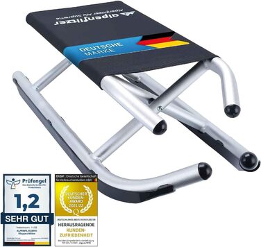 Алюмінієві санчата Alpenflitzer Складані санчата преміум-класу Складані алюмінієві санчата для великих і малих (модель 2024/25)