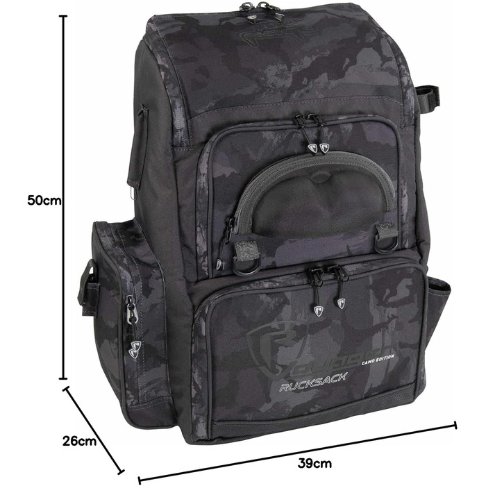 Рибальський рюкзак, рюкзак для штучної наживки та аксесуарів, рибальська сумка для спінінгової риболовлі, 50x39x26cm -