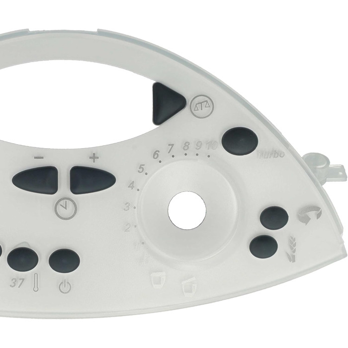 Панель керування vhbw Панель панелі сумісна з кухонним комбайном Vorwerk Thermomix TM31 - передня кришка, чорний, сірий, білий