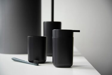 Дозатор для мила WENKO Davos, для рідкого мила 350 мл, з високоякісного пластику, без вмісту BPA, 9,8 x 13 x 7,8 см, матовий чорни