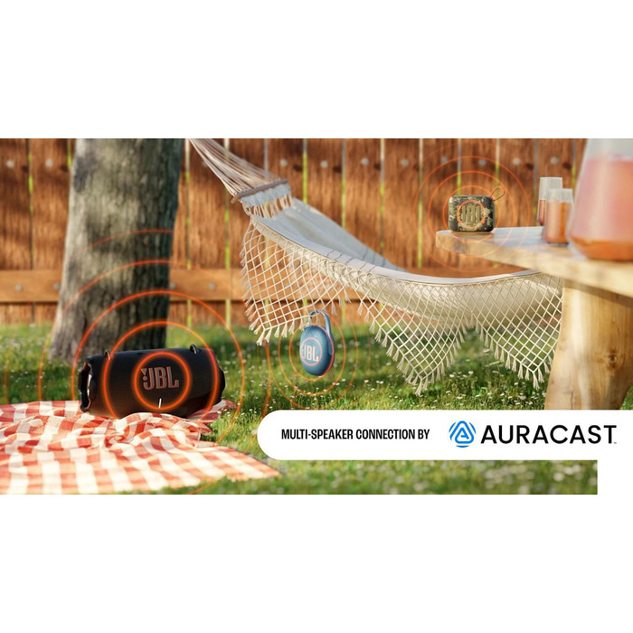 Чорного кольору - Портативна Bluetooth-колонка з JBL Pro Sound, глибокими басами та функцією збільшення часу відтворення - Водонеп