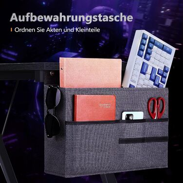 Ігровий стіл ODK, кутовий стіл для геймерів, стіл L-подібної форми з підставкою для монітора для офісу (чорний, 127 x 127 см) 127