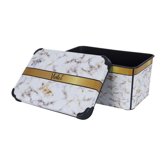 Контейнер VIOLET HOUSE DECOR Marble WHITE (6638133)