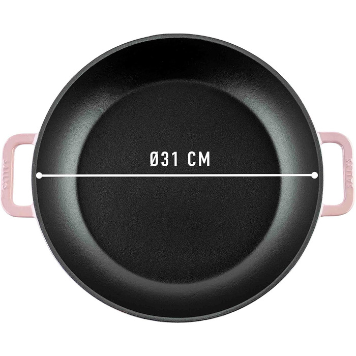 Чавунна каструля Sally's 'Samira deluxe - міцна та високоякісна перлина для ідеального приготування їжі - об'ємом 2,2 літра, для в