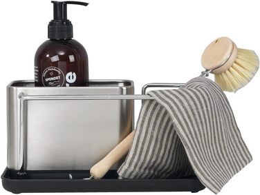 Високоякісний органайзер для мийки з нержавіючої сталі, мийка з великою кількістю місця для зберігання засобу для миття посуду, га