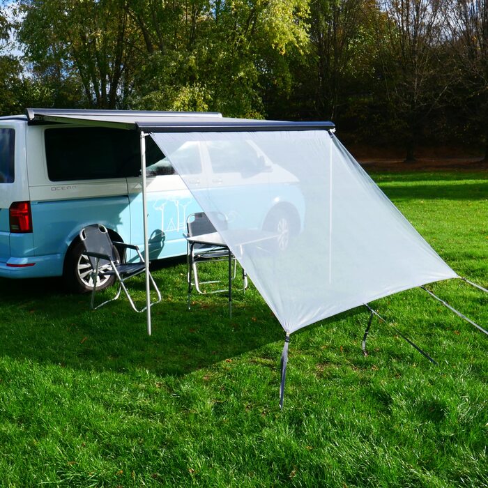 Ваш GEAR Capri Sun Blocker - 6 розмірів - вітропроникні передні та бічні панелі тенту для тентів, забезпечення конфіденційності та захисту від сонця. 3 кедри діаметром 4,3, 6,2 та 7 мм. Ширина передньої панелі від 240 до 480 см. 240 x 200 см - передня пан