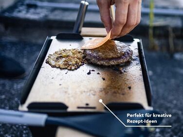 Пластина Knister Plancha з нержавіючої сталі, пластина для гриля Plancha для всіх варіантів кемпінгового гриля Knister Grill, овочева тарілка (20 x 28 см)