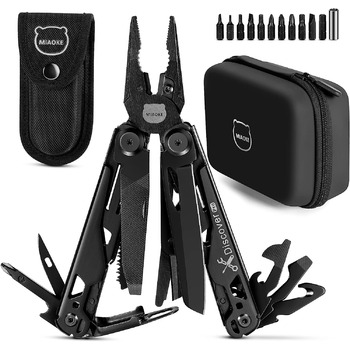 Мультитул 23 в 1 з подарунковою коробкою преміум-класу, Викрутка Пила Викрутка Відкривачка Плоскогубці Відкривачка для пляшок Кемп