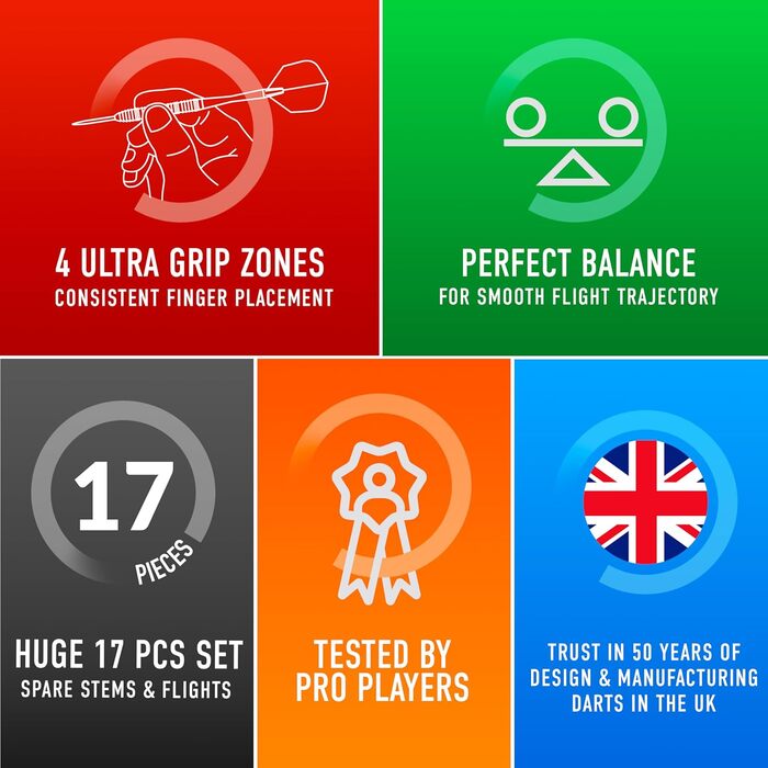 Набір дротиків Harrows Caliber з 90 вольфрамової сталі Вага від 21 г до 30 г, доступні всі ваги Великий комплект із 16 предметів із запасними стрілами, головними льотками та дорожнім футляром 24 грами