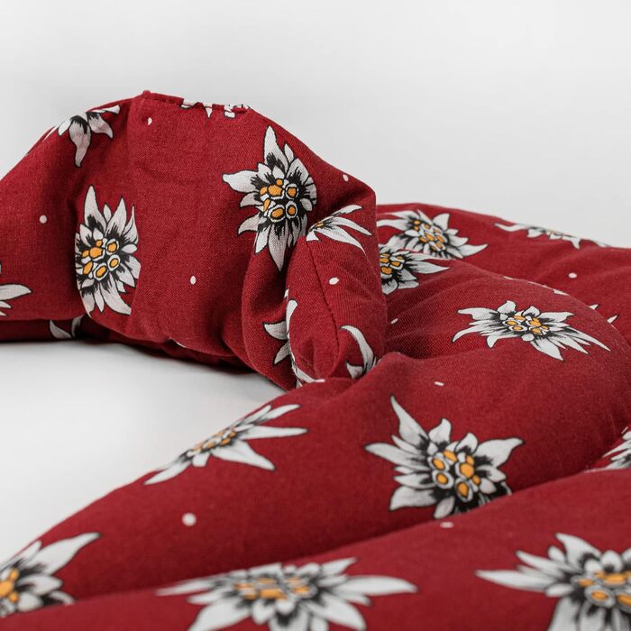 Подушка для шиї GIRAFFENLAND з коміром-стійкою, квітка едельвейса - подушка з вишневих кісточок - подушка для шиї, нагрівальна подушка - дуже затишна грілка для шиї