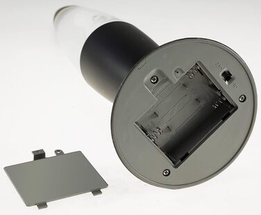 Світлодіодна декоративна лампа - настільна лампа 37 см з RGB підсвічуванням і зміною кольору - з живленням USB 5V або на батарейках - чорна