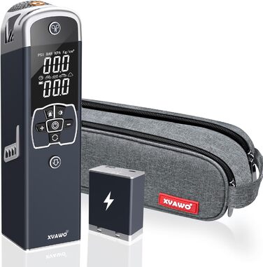 Електричний компресор з акумуляторним повітряним насосом XVAWO 12v шинний насос з акумулятором 7800mAh - міні-повітряний компресор