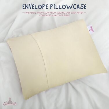 Подушка для малюків з ультрам'якою бамбуковою наволочкою, 33 x 45,7 см, ідеальна подушка для сну малюка, 2 роки, дихаюча дитяча по