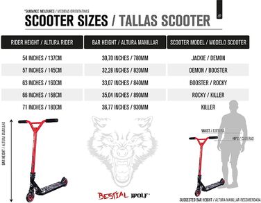 Звірячий вовк Rocky R12 Повний самокат Самокат для фрістайлу Самокат для трюків Самокат для трюків Професійний самокат Сильний сам