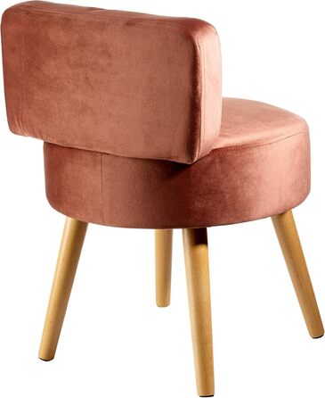 Крісло Echtwerk &39Milo&39, м&39яке крісло, скандинавське крісло, зручне крісло, висока спинка, м&39яка пінопластова підкладка, для вітальні та куточка для читання, дерев&39яні ніжки, 44 x 58 см, 4 кг, сіро-коричневий