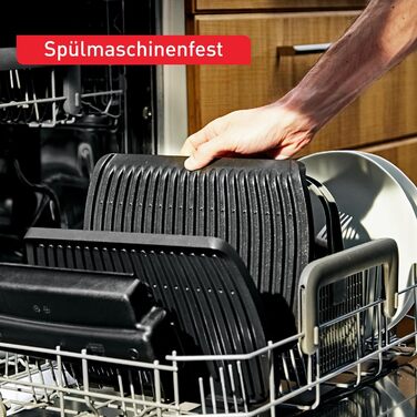 Контактний гриль Tefal OptiGrill Elite XL, 16 програм, Цифровий дисплей з індикатором рівня приготування, Знімні пластини XL, Електрогриль, Чорний, GC760812