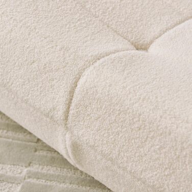 Диван-мішок okwish, підлогове крісло зі спинкою, зручне крісло для читання XXL, лінивий диван, крісло-мішок для спальні та вітальні, крісло-реклайнер бежевого кольору, плюшевий мишка