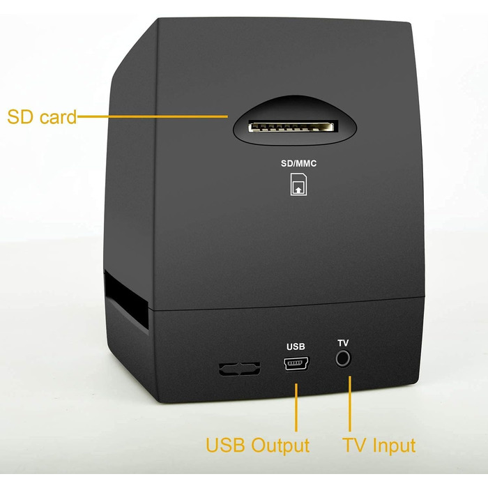 ДІДЖИТАЛІВ Сканер слайдів перетворює 35 мм/135 негативів і слайдів у цифровий JPEG, плівковий сканер з високою роздільною здатністю 1800 DPI, комп'ютер не потрібен