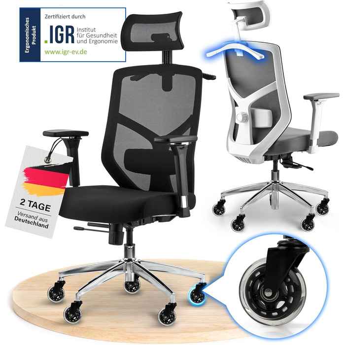 Ергономічне офісне крісло ПЕРЕМОЖЕЦЬ ТЕСТУ Коліщатка, що не подряпаються, повітропроникне Ергономічне робоче крісло Офісне крісло, вантажопідйомність 150 кг Комп&39ютерне крісло Обертове крісло Ергономічне офісне крісло, чорне