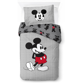 Смугастий - комплект підковдри на одну особу, включаючи наволочку 50 х 70 см, теплий бавовняний комплект постільної білизни