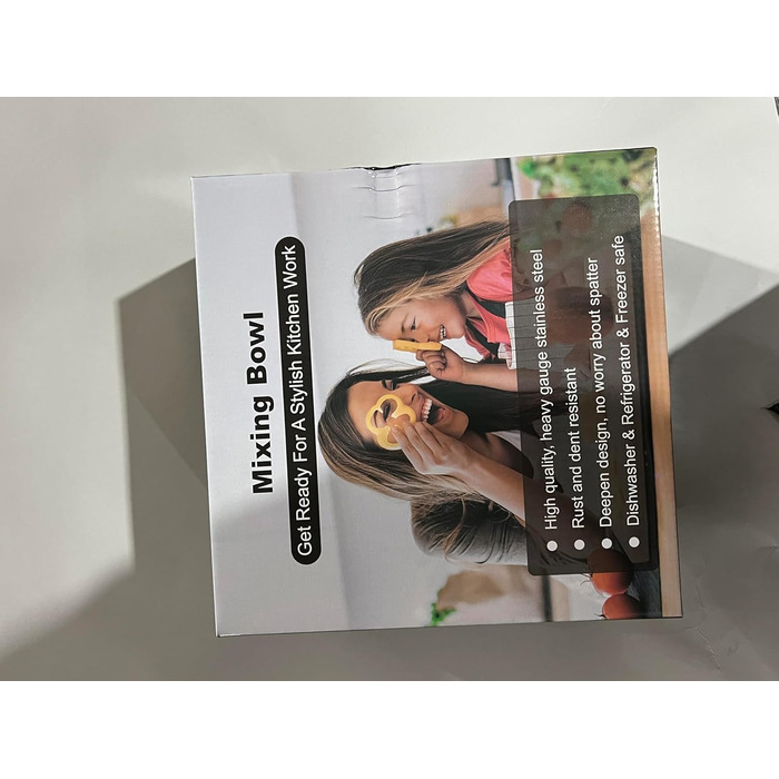 Набір салатників Wildon з 5 шт. , миска з нержавіючої сталі з герметичною кришкою, розмір 4,5 л, 2,7 л, 1,6 л, 1,1 л, 0,7 л, набір