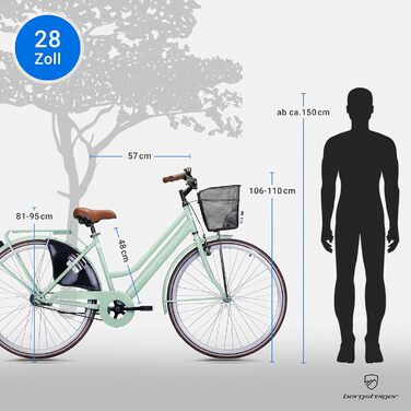 Дюймовий, 28-дюймовий жіночий велосипед, від 150 см, кошик, велосипедний ліхтар, жіночий міський велосипед з гальмом-ножкою, голландський велосипед у ретро-дизайні 28 дюймів чорного кольору, 26-
