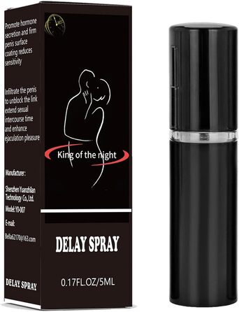 Спрей для місцевої десенсибілізації та тривалої дії для чоловіків, спрей для контролю кульмінації та відстроченої дії, що довше діє в ліжку для чоловіків, покращує тривалість дії для чоловіків, 0,17 рідкої унції