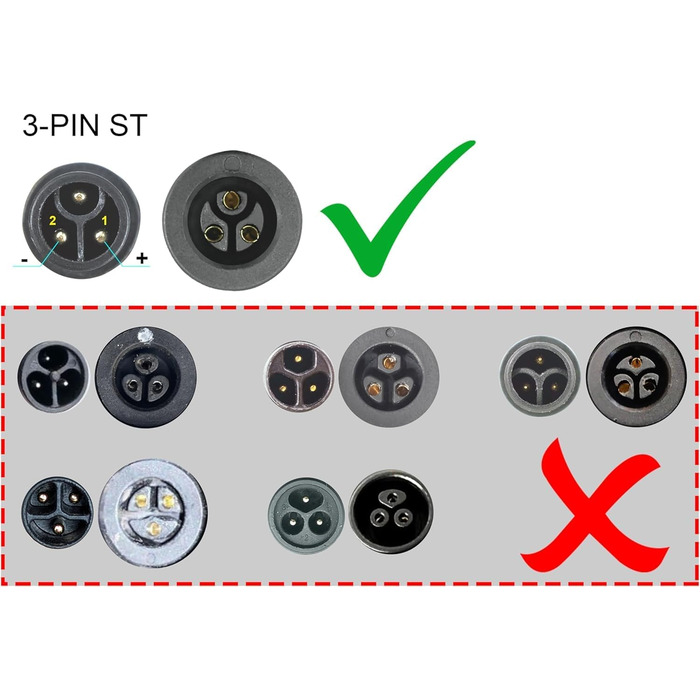 Зарядний пристрій PowerSmart 36V 2A для літій-іонних акумуляторів 36V з 3-контактним роз&39ємом ST постійного струму