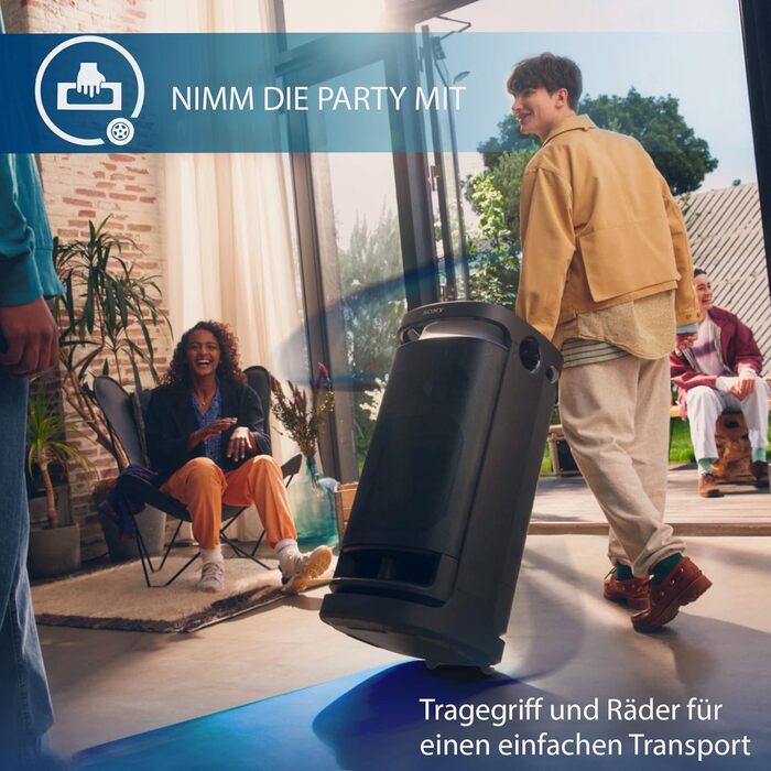 Потужна Bluetooth колонка для вечірок з всеспрямованим звуком (підсвічуванням, для використання в приміщенні і на вулиці, акумулят