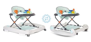 Ходунки для немовлят Ходунки та сидіння-гойдалки Дитяча колиска Baby Bouncer Дитячі гойдалки Дитячі ходунки з кнопками, світлом та звуком для 6-12 місяців Sun Baby (синій)