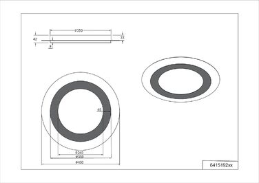 Стельовий LED-світильник Trio Leuchten Morgan 641519280, матовий чорний/золотий, метал та акрил, 46 Вт, з пультом керування, діаметр 45 см