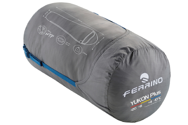 Спальний мішок Ferrino Yukon Plus +4°C Blue Right (86357NBBD)