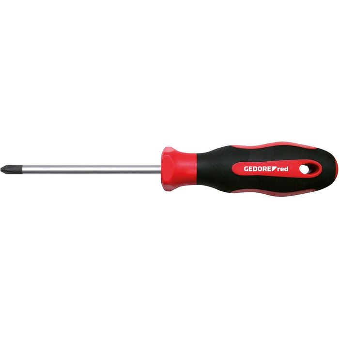 Набір викруток GEDORE red 6 предметів, плоскі та хрестоподібні, двокомпонентна ручка, інструмент, R38002006